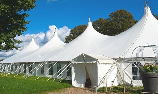 portable restrooms equipped for hygiene and comfort at an outdoor festival in Westminster